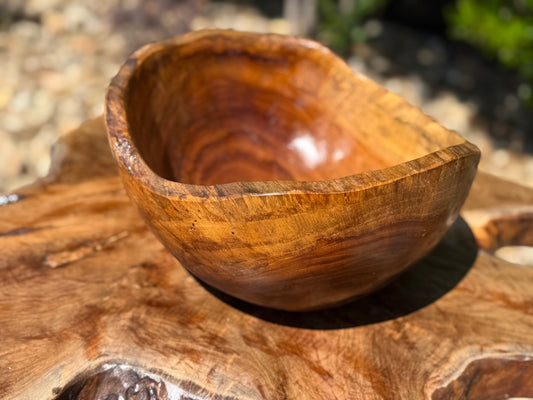 Rustic Teak Wood Bowl